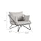 Cosco Novogratz Poolside Gossip Collection, Teddi Outdoor Lounge Chairs, 2-piece, Charcoal 88061CWGE - alternate 3